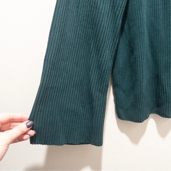 Eileen Fisher Ribbed Long Bell Sleeve Knit Top - Picture 3 of 4